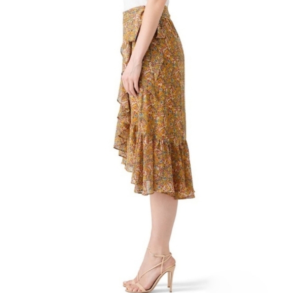Rebecca Minkoff Selena Coquette Feminine Floral Wrap Skirt - Picture 4 of 14